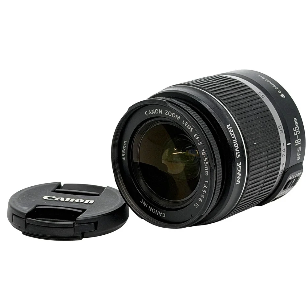 Canon EF-S 18-55mm f3.5-5.6 IS Zoom Lens with Image Stabilizer 58mm Black